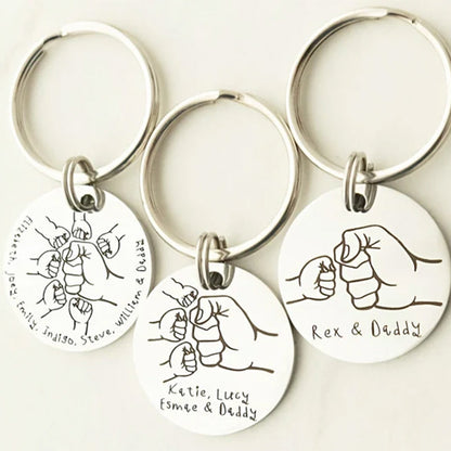 Gifts for Dad, Daddy Dad Gifts, Fathers Day Gift Daddy Keyring