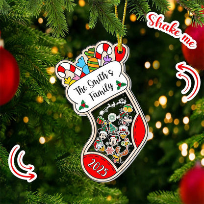 Personalized Family Christmas Stockings Ornament