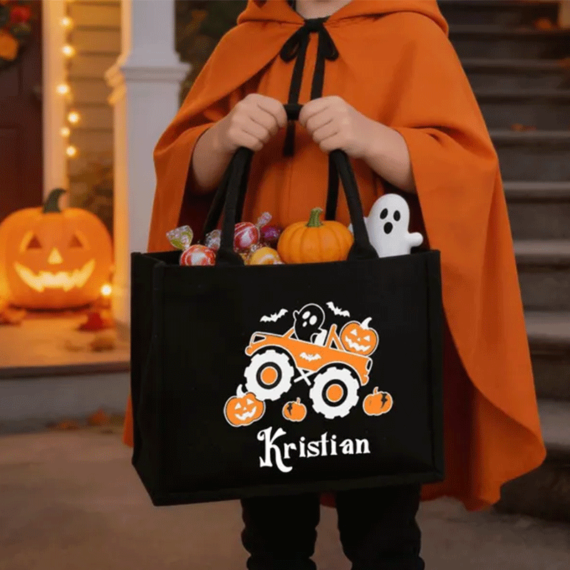 Trick or Treat Bags Personalized Halloween Bag Custom Halloween Treat Bags for Kids