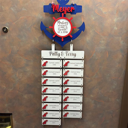 Anchor Cruise cabin door decor, cruise door hanger