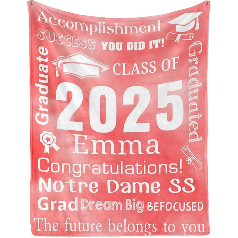 Personalized Graduation Blankets Graduation Gift