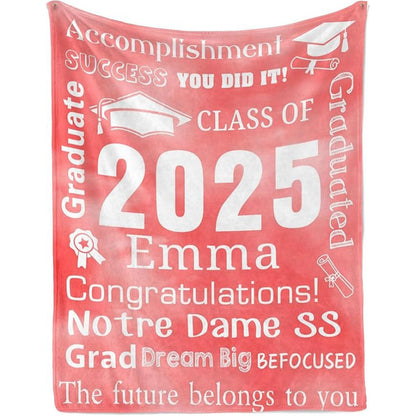 Personalized Graduation Blankets Graduation Gift