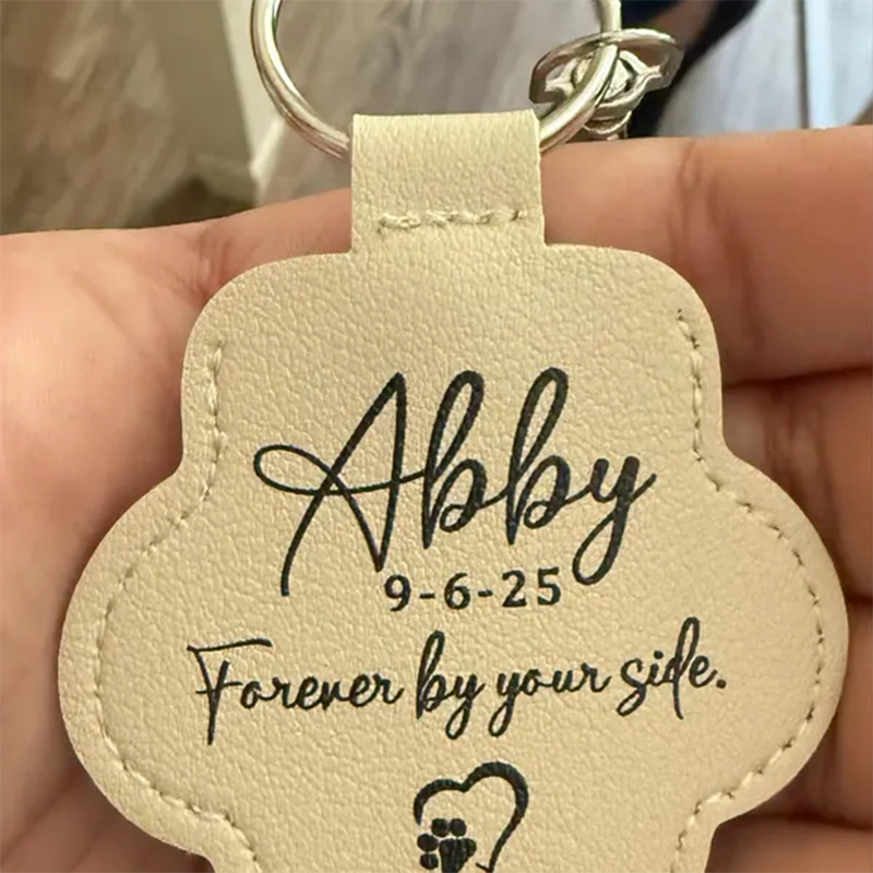 Custom Dog Fur Memorial Keychain, Pet Hair Keepsake Holder