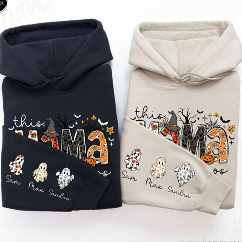 Custom Halloween Mama Sweatshirt, This Mama Loves Her Boos Sweatshirt
