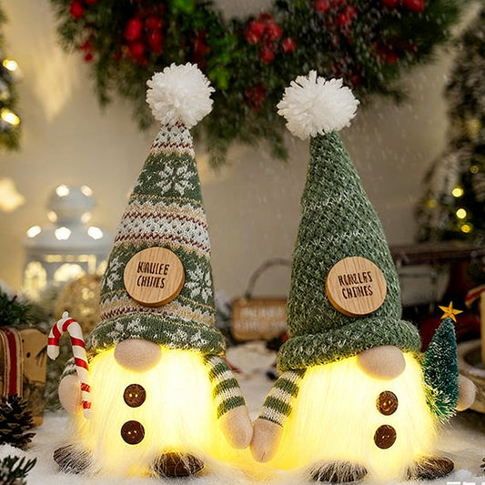 Glowing Knitted Gnome Doll with Led Night Light