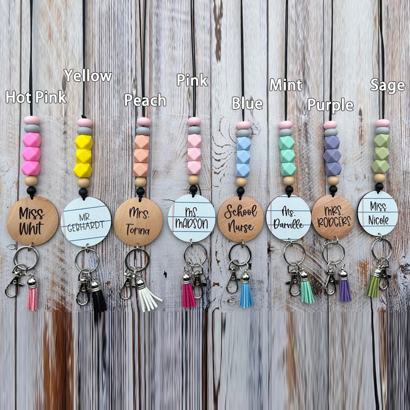 Breakaway pencil notebook lanyard, ID badge holder