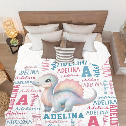 Creative Personalized Text Customization Fleece Gift Blanket