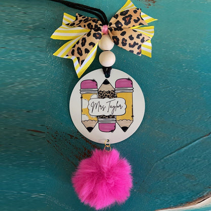 Personalized Teacher Bag Charm/Teacher Gift