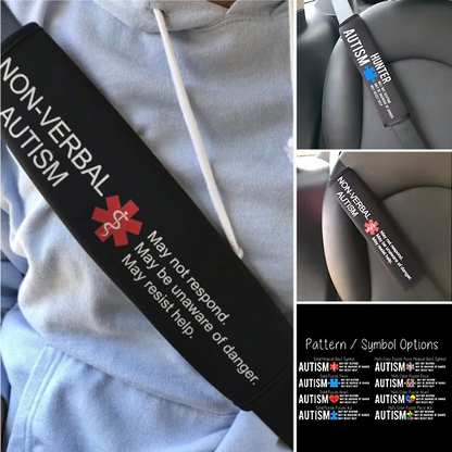 Autism Awareness Medical Alert Seatbelt Cover