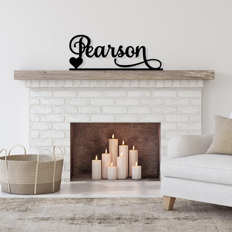Custom Last Name Sign, Wedding Family Name sign