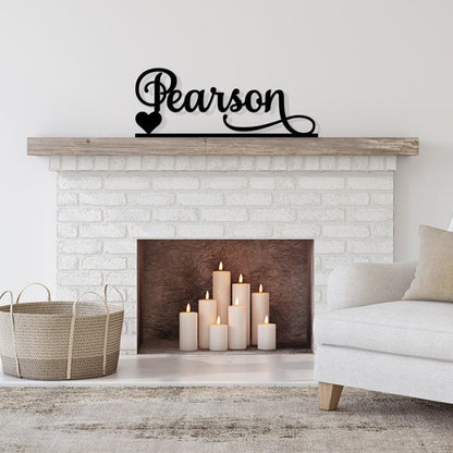 Custom Last Name Sign, Wedding Family Name sign