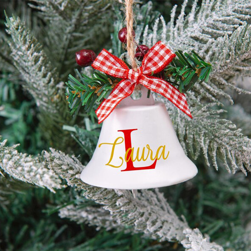 Personalized Christmas Jingle Bell, Custom Christmas Bell, Bell Ornament