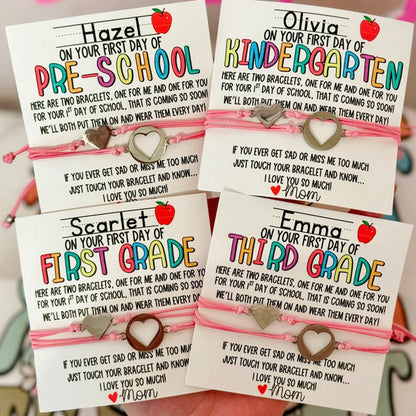 First Day of School! Mommy and Me Adjustable Bracelets