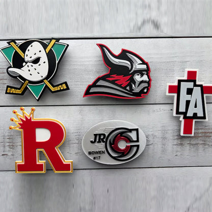 Custom Helmet Decals, sports helmet charm