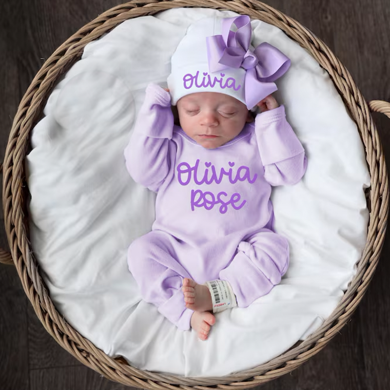 Baby Girl Coming Home Outfit Baby Girl Gift Newborn Girl Outfit