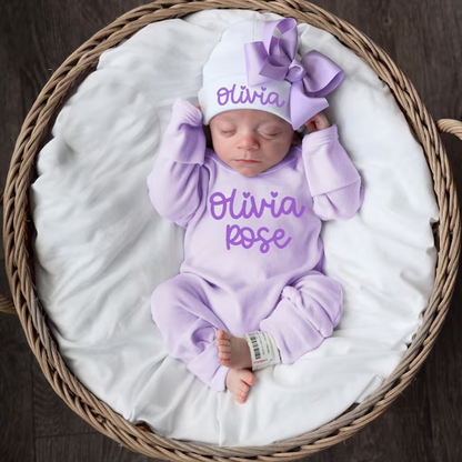 Baby Girl Coming Home Outfit Baby Girl Gift Newborn Girl Outfit