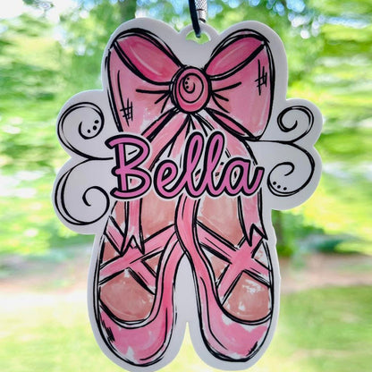 Cheer Bag Tag, Ballet Bag Tag,Cheer Ornament, Ballet Bag Tag