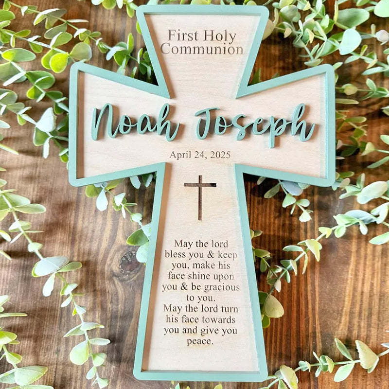 Personalized First Holy Communion Cross | Holy Communion Gift