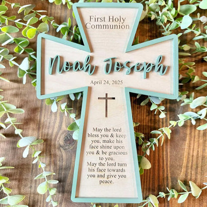Personalized First Holy Communion Cross | Holy Communion Gift