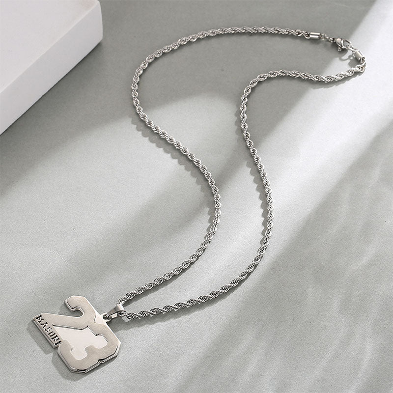 Custom Name Sports Number Necklace | Number Sports Necklace Custom Name