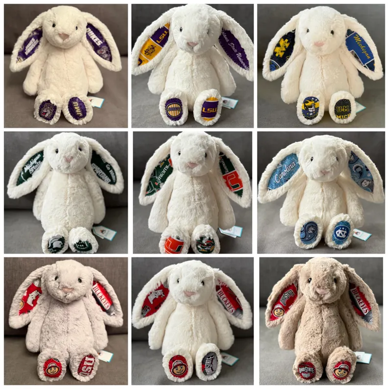 Custom College Bunny - Cream - College Acceptance Gift