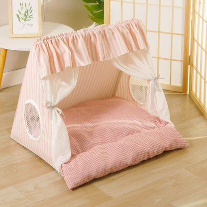 Personalized Cat Tent Custom Embroidered Name