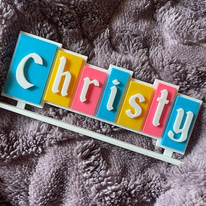 Personalized Desk Name Plate, Desk Name Disney Sign