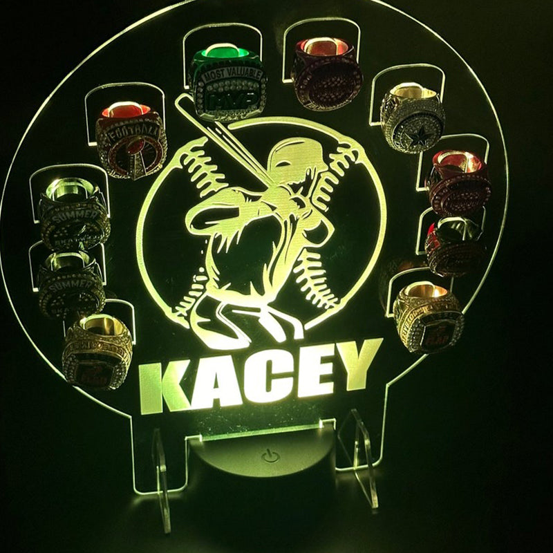 Custom Championship Ring Holder Display Kids Trophy Night Light