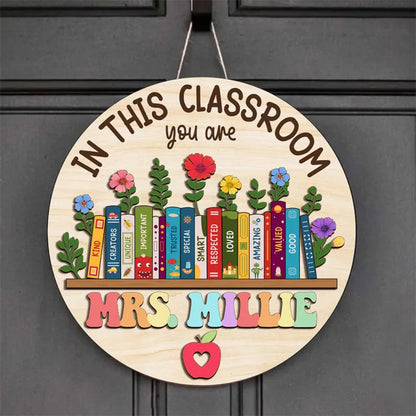 Custom Classroom Door Sign, Classroom Decor