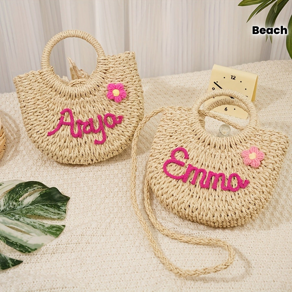 Custom Name Single Pack Letter Tote Bag