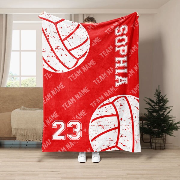 Personalized Volleyball Blanket