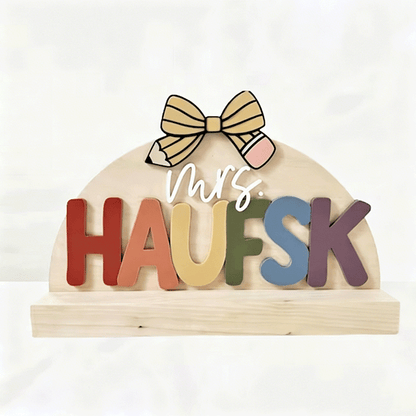 teacher desk name sign | name sign for teacher | teacher gift