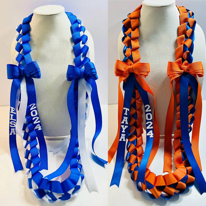 Graduation Lei with bows Graduation lei Grad gift