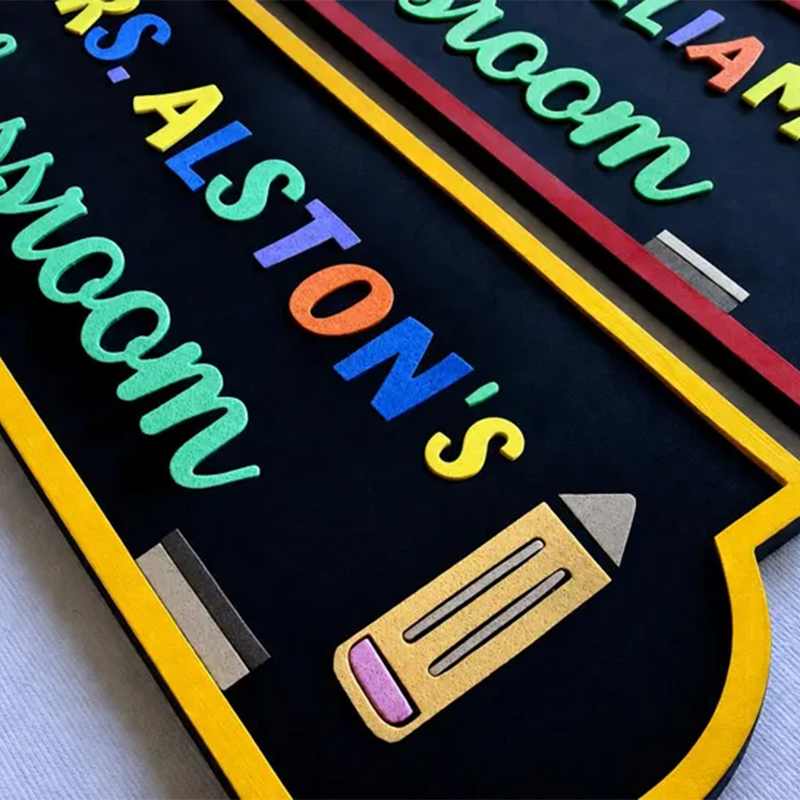 Personalized Teacher Classroom Name Sign