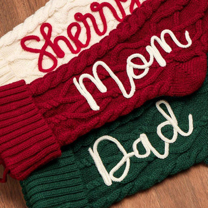 Personalized Christmas Stocking Embroidered Holiday Stocking