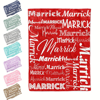 Personalized Flannel Blanket Custom with Name