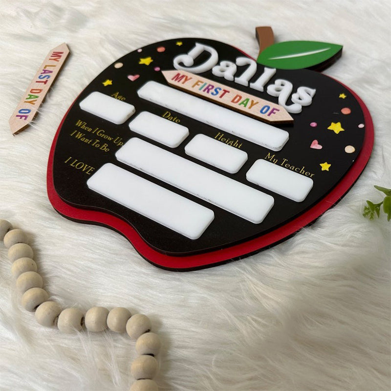Custom First Day of School Sign