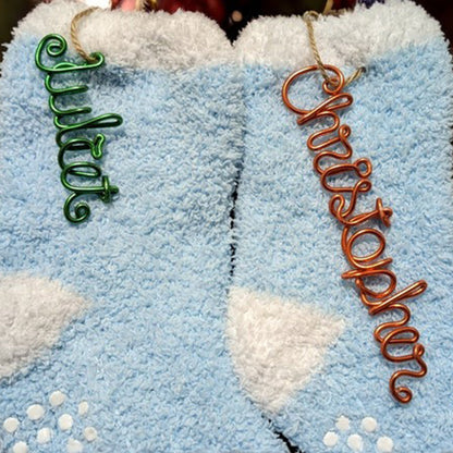 Personalised Wire Name Christmas Decoration, Custom Name Decoration