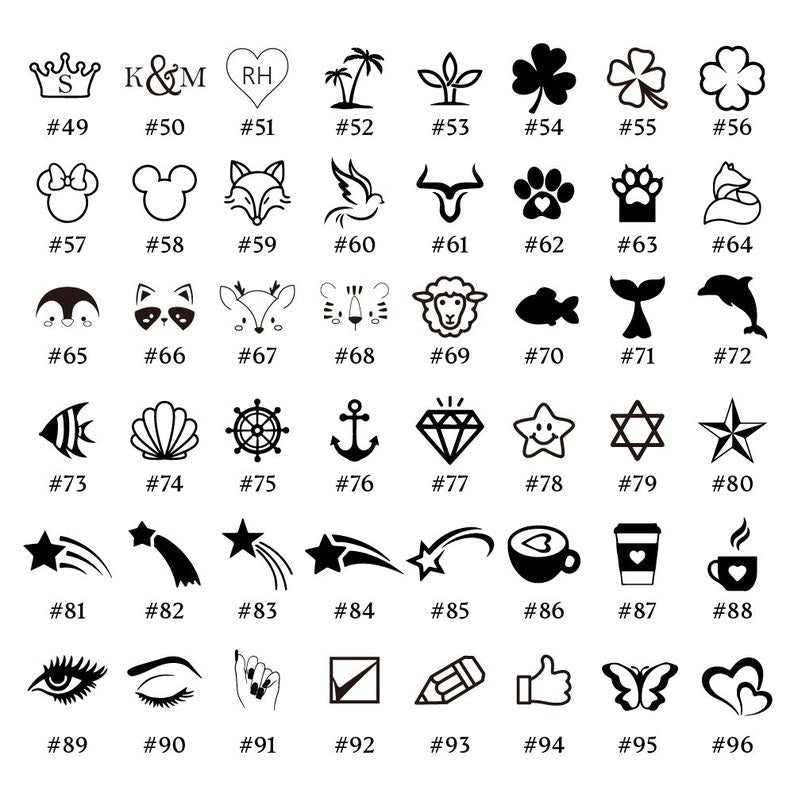 Custom Mini Loyalty Card Stamp · Custom Mini Rubber Logo Stamp