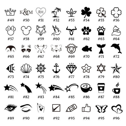 Custom Mini Loyalty Card Stamp · Custom Mini Rubber Logo Stamp