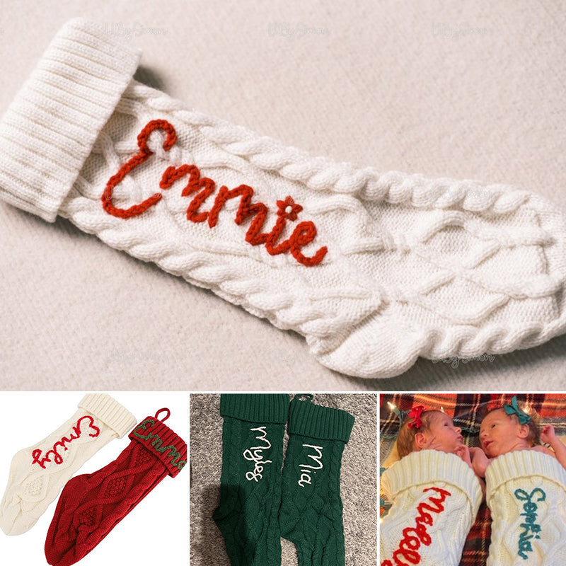 Personalized Christmas Stocking Embroidered Holiday Stocking