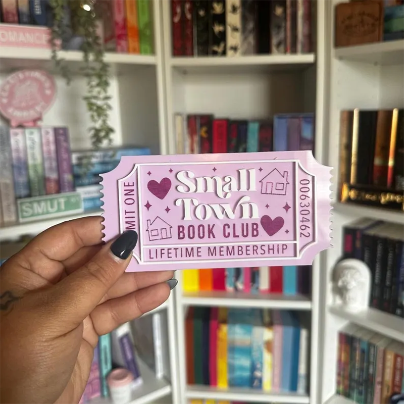 Bookish Ticket | Bookclub Ticket | Bookshelf Decor