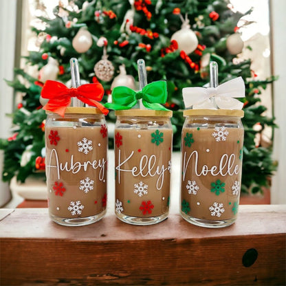 Personalized Christmas Glasses, Personalized Christmas Tumbler