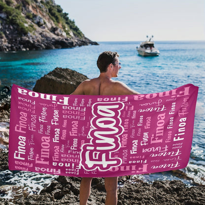 Personalized Name Beach Towel - Super Absorbent