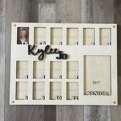 LARGE School Years Photo Picture Frame PreK-12 K-12 Customizable Graduation Gift