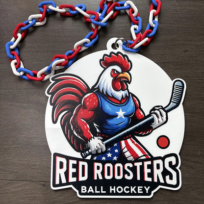 Any Logo Custom Sports Turnover Chain, Oversized Medallion, Team mascot