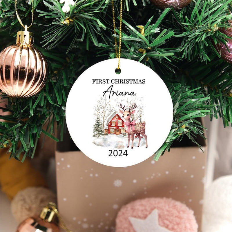 Custom Baby's First Christmas Baubles
