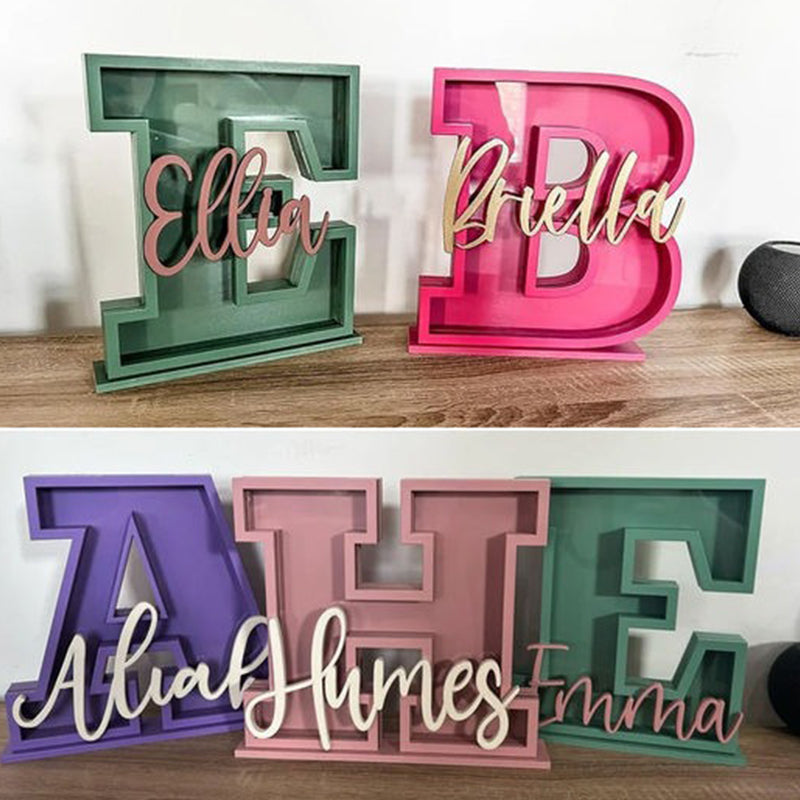 Personalized Name/ Initial Bank, Piggy Bank, Custom Piggy Bank, Coin Bank