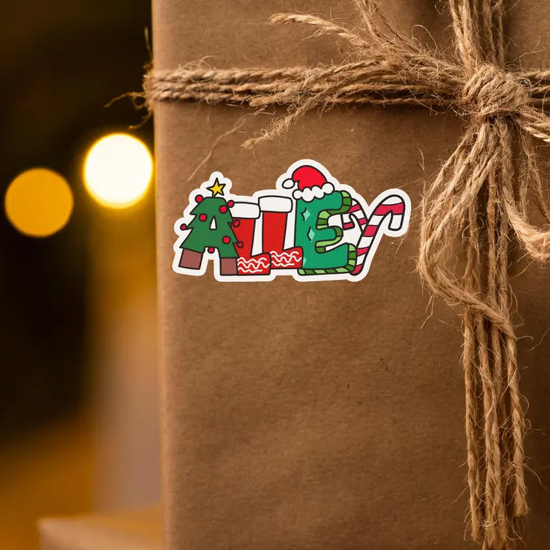 Personalized Christmas Stickers | Custom Christmas Gift Stickers
