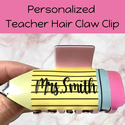 Teacher Hair Claw Clip for Teacher Back to School Gift for New Teacher Hair Accessories